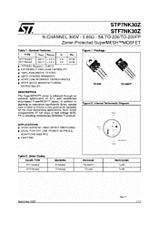 DataSheet STP7NK30Z pdf